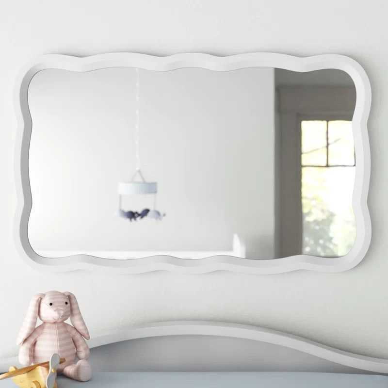 Kristin Rectangle Wood Frame Accent Mirror, Farmhouse French Country Decorative Wall Mirror | Wayfair North America
