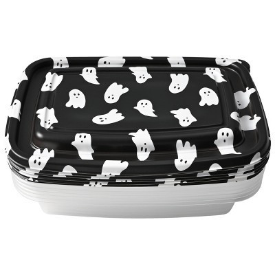 Cook With Color 6pc Halloween Ghosts Rectangular Food Storage Container Set | Target