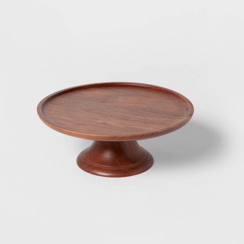 12" Wood Tall Cake Stand - Threshold™ | Target