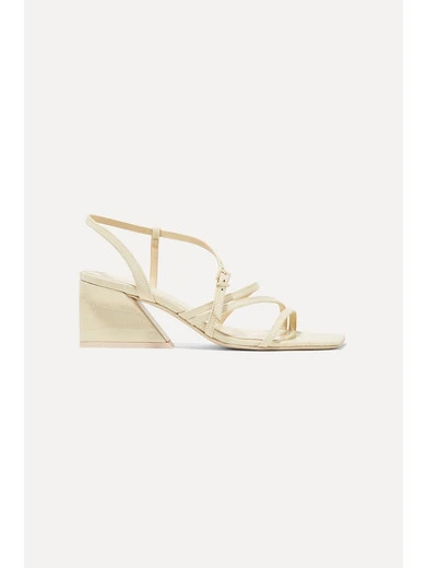Kelise croc-effect leather sandals | NET-A-PORTER (UK & EU)