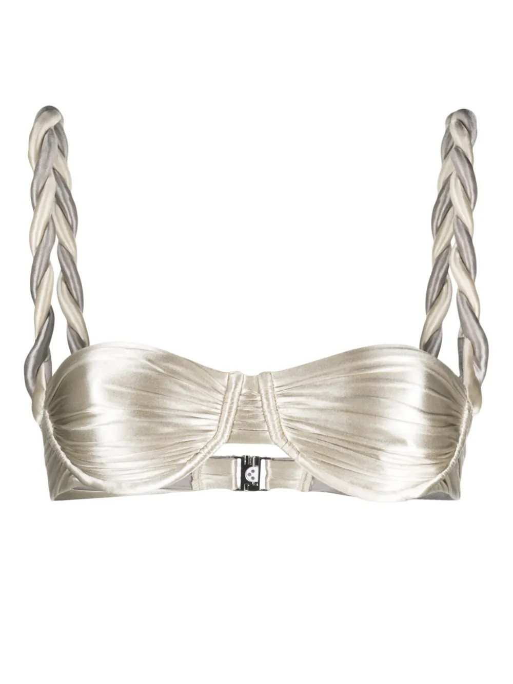 Isa Boulder Reversible chunky-rope Bikini Top | Silver | FARFETCH | Farfetch Global