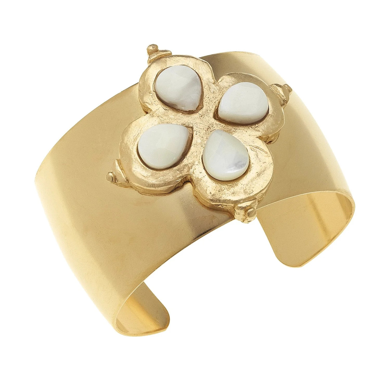Clover Stone Cuff | Susan Shaw