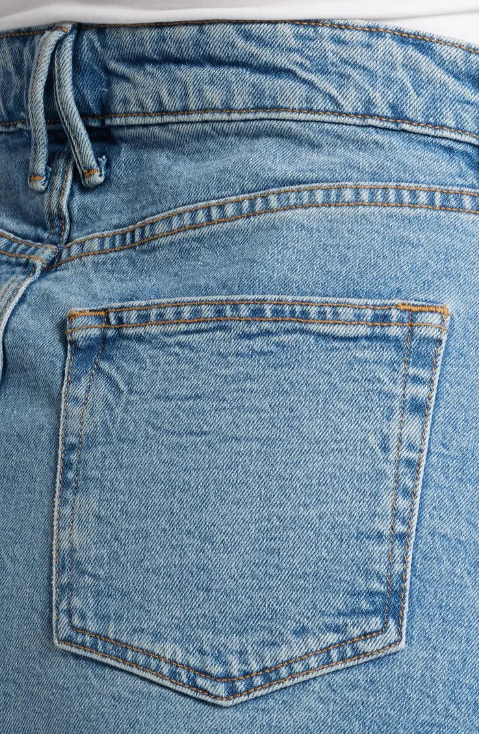 Good American Good Ease Denim Midi Skirt | Nordstrom | Nordstrom