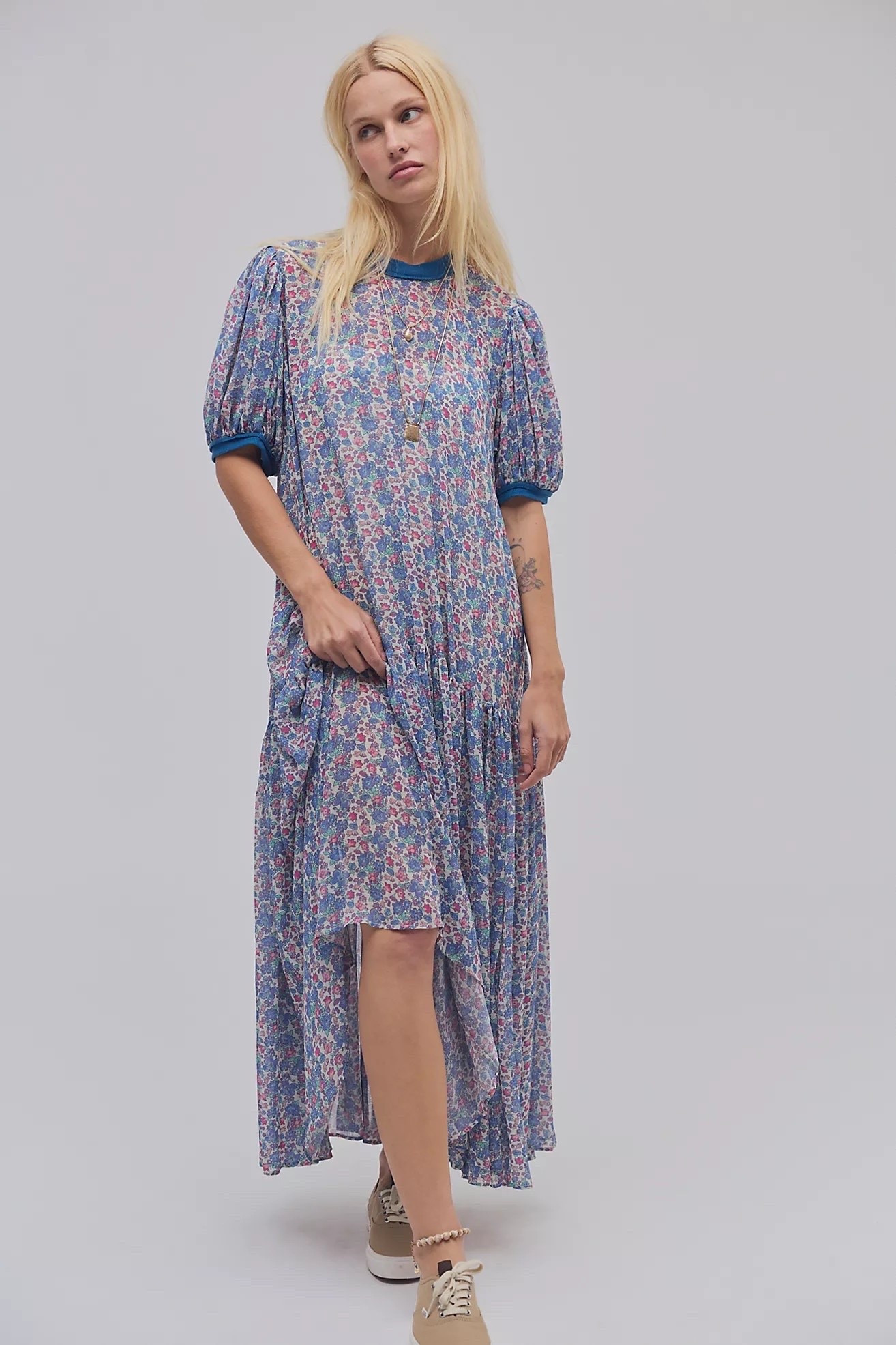 Love that this dress is both feminine and sporty! Sheer is in and this is a fun way to wear it! #freepeople

#LTKOver40