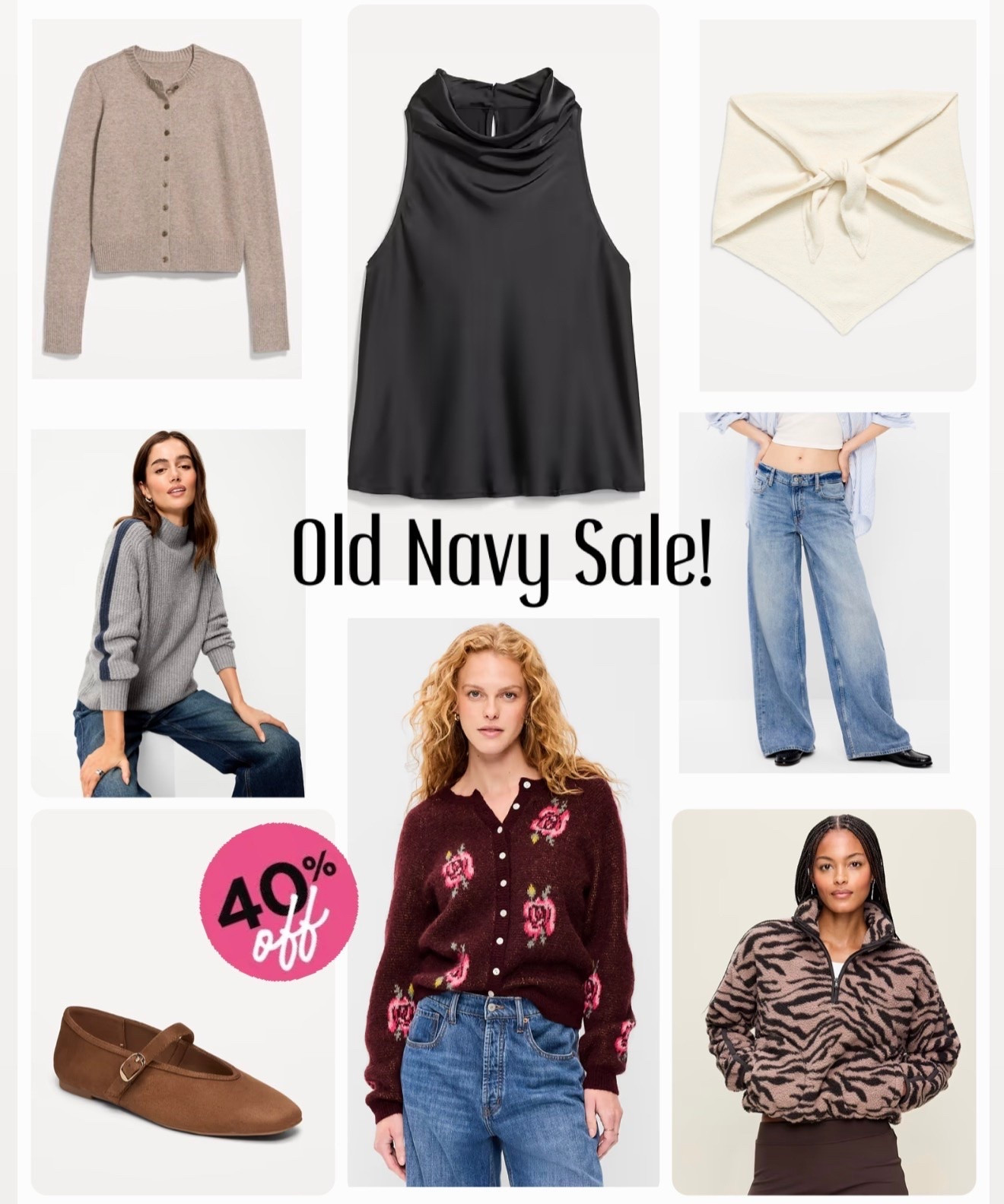 Old Navy sale picks! Love the triangle scarf!
