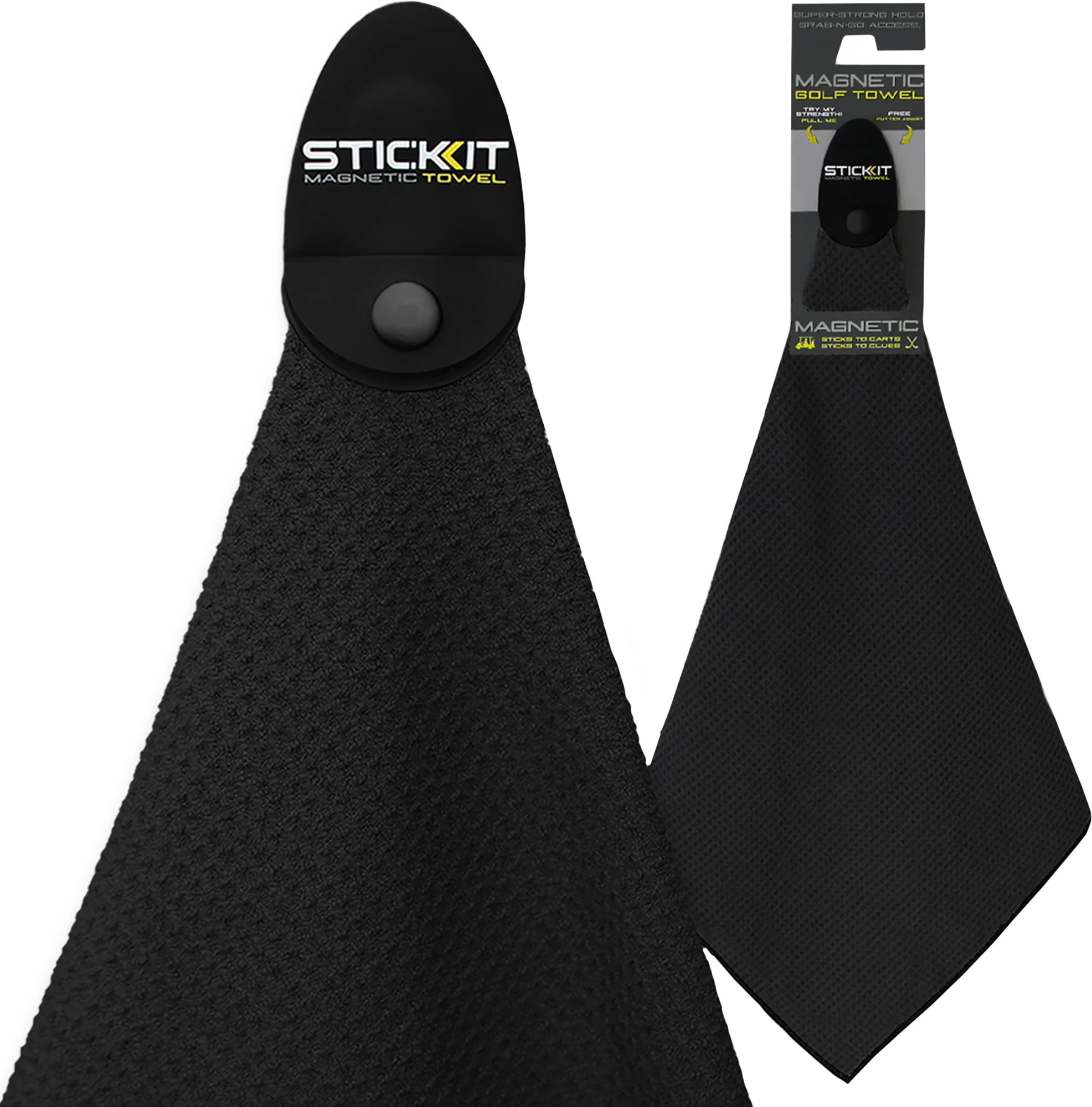 STICKIT Magnetic Golf Towel, Black | DICK'S Sporting Goods