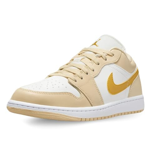 Air Jordan 1 Low Women's Shoes (DC0774-170, Sail/Pale Vanilla/White/Yellow Ochre) Size 5.5 | Amazon (US)