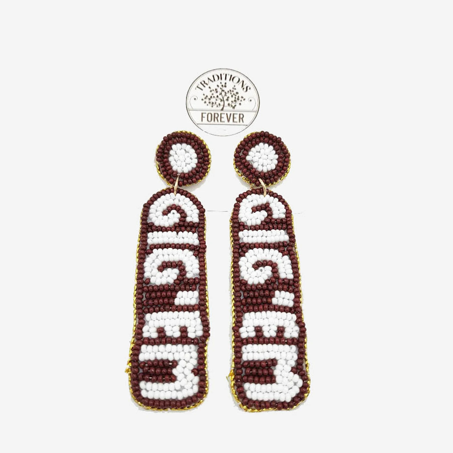 Texas A&M Earrings | Handmade Beaded GIG 'EM Jewelry | Etsy (Global)
