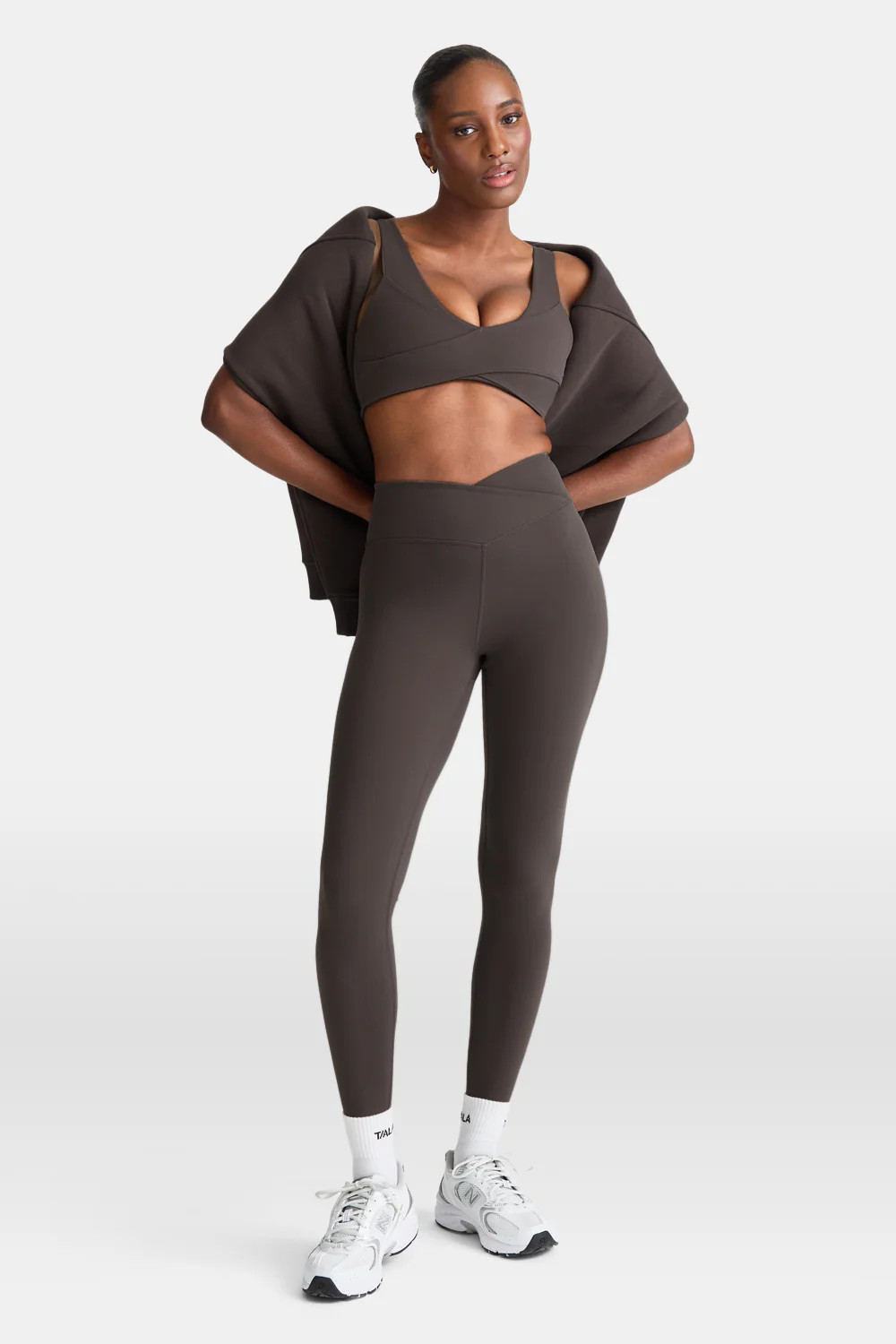 DayFlex Wrap High Waisted Legging - Slate Green | TALA (UK)