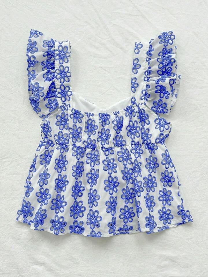 $14.19
$17.09
-17%

Save $0.71 off this item after joining.

SHEIN WYWH WYWH Women Summer Romantic Countryside Blue And White Floral Embroidered Cap Sleeve Shirt With Sweetheart Neckline For Vacation And Wedding Season,Short Sleeve Tops
4.89
(1000+)
Color: Blue and White






Size
US
Size Guide
2 (XS)
4 (S)
6 (M)
8/10 (L)
12 (XL)
Curve
Not your size? Tell me your size 
 | SHEIN