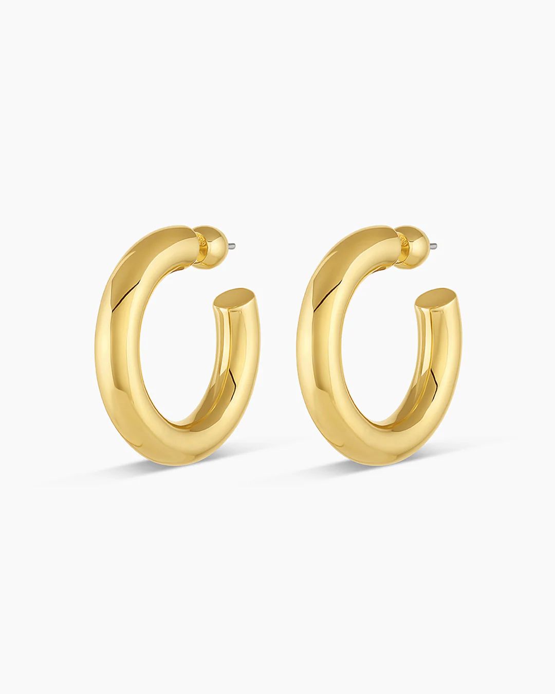 Lou Statement Hoops Earring in Gold, Women's by gorjana | Gorjana