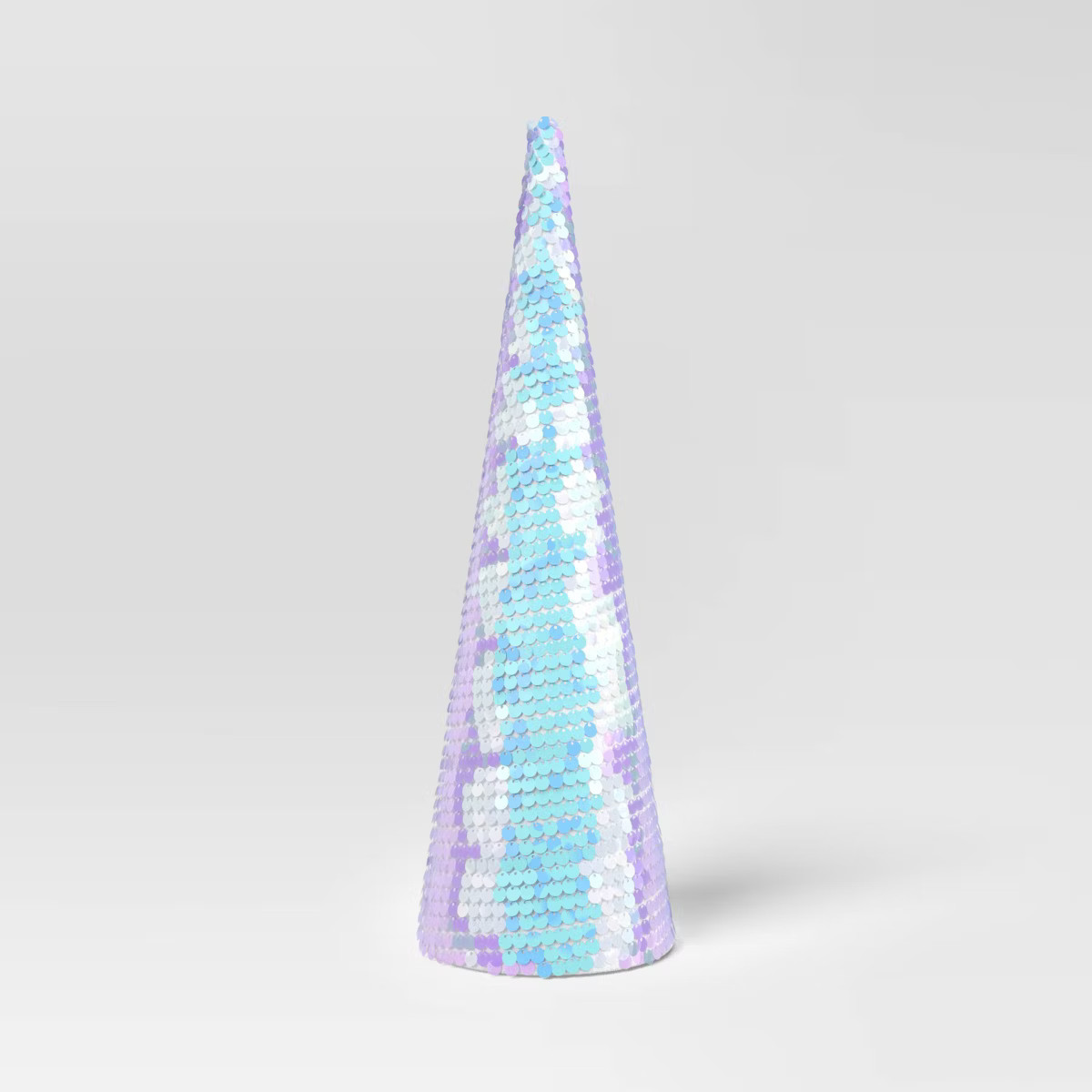18" Sequined Cone Christmas Tree Sculpture - Wondershop™ Iridescent | Target