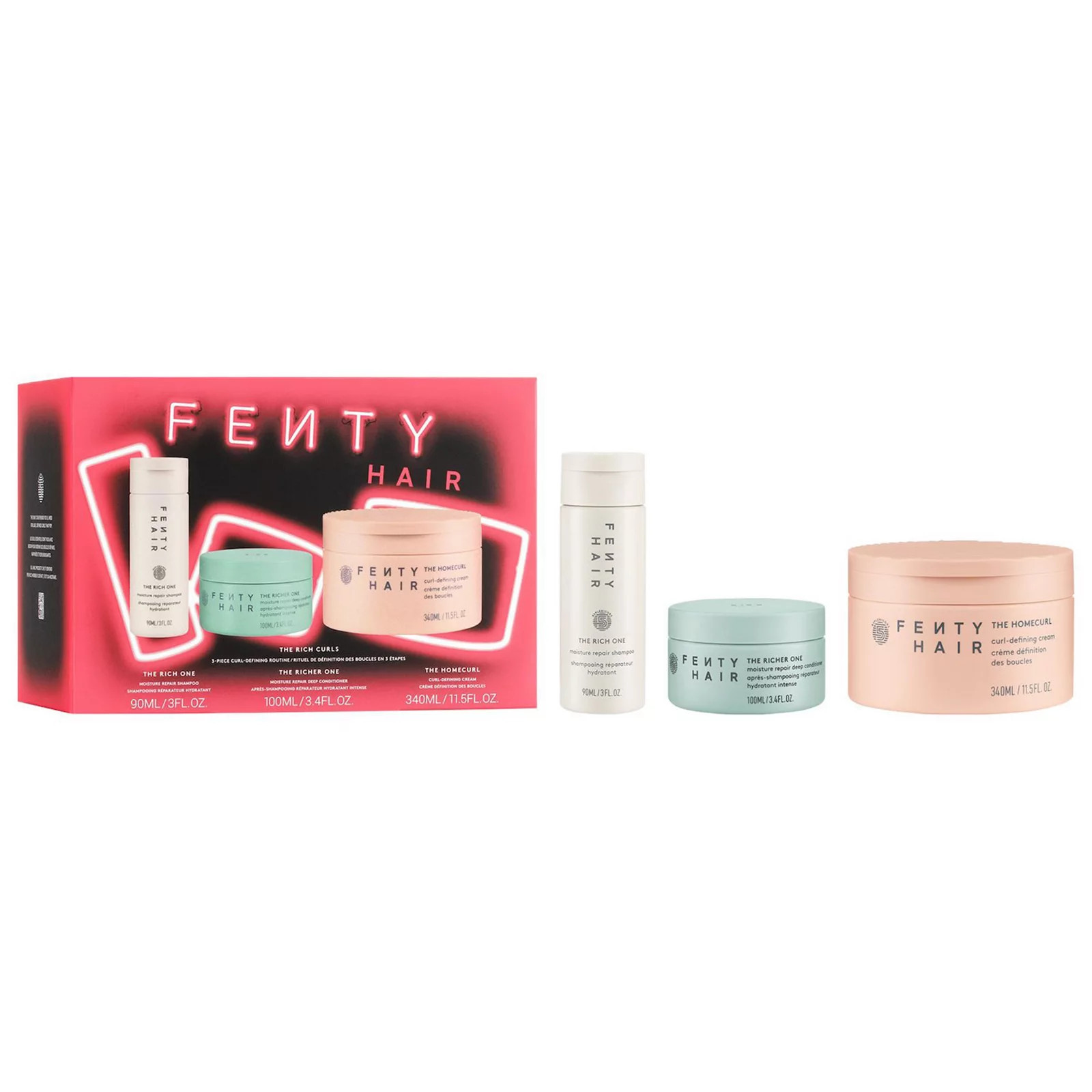 Fenty Hair The Rich Curls 3-Piece Curl-Defining Hair Gift Set, None | Kohl's