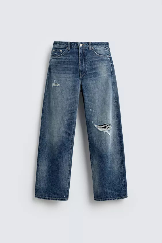 MID-WAIST BAGGY FIT JEANS HARRY LAMBERT FOR ZARA X DISNEY | Zara US