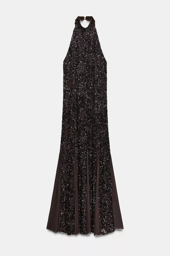 SEQUIN HALTER DRESS | Zara IT