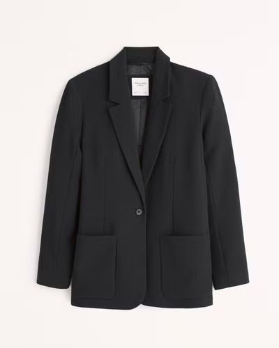 Women's Single-Breasted Blazer | Women's New Arrivals | Abercrombie.com | Abercrombie & Fitch (US)