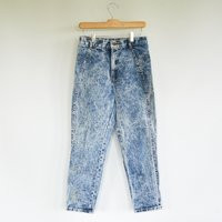 Vintage 80S Acid Wash Jeans High Waist Tapered Ankle Fit, Size 4 | Etsy (US)