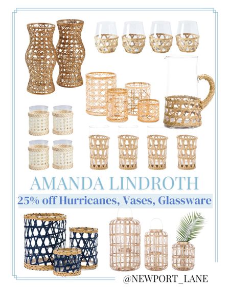 Coastal home decor, coastal decor, hurricane, vase, glassware, raffia wrapped glasses, lanterns, Amanda Lindroth, Memorial Day Sale



#LTKunder100 #LTKsalealert #LTKhome