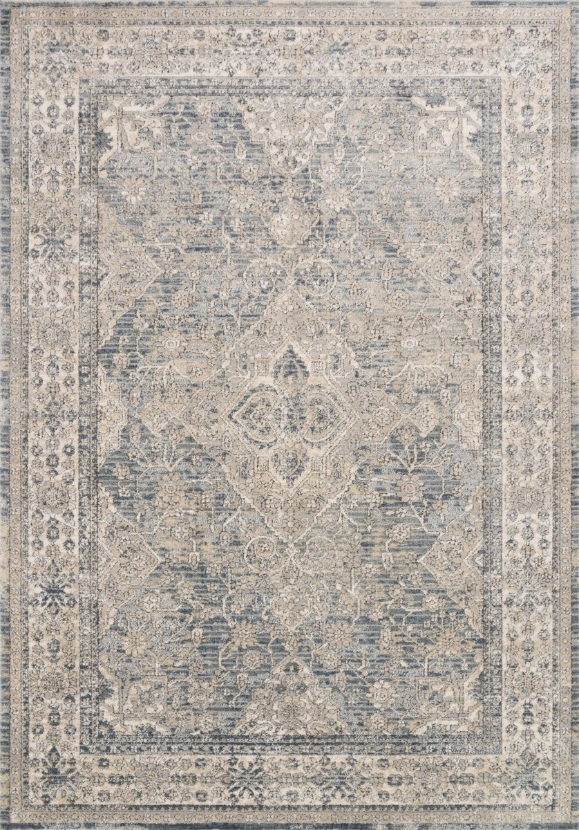 Teagan TEA-04 Sky/Natural Area Rug | Rugs Direct