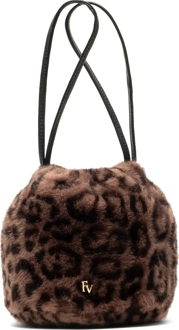 Pouf Jaguar Faux Fur Bucket Bag | Nordstrom