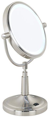 Cordless LED Lighted Pivoting 7" Wide Vanity Mirror | Amazon (US)