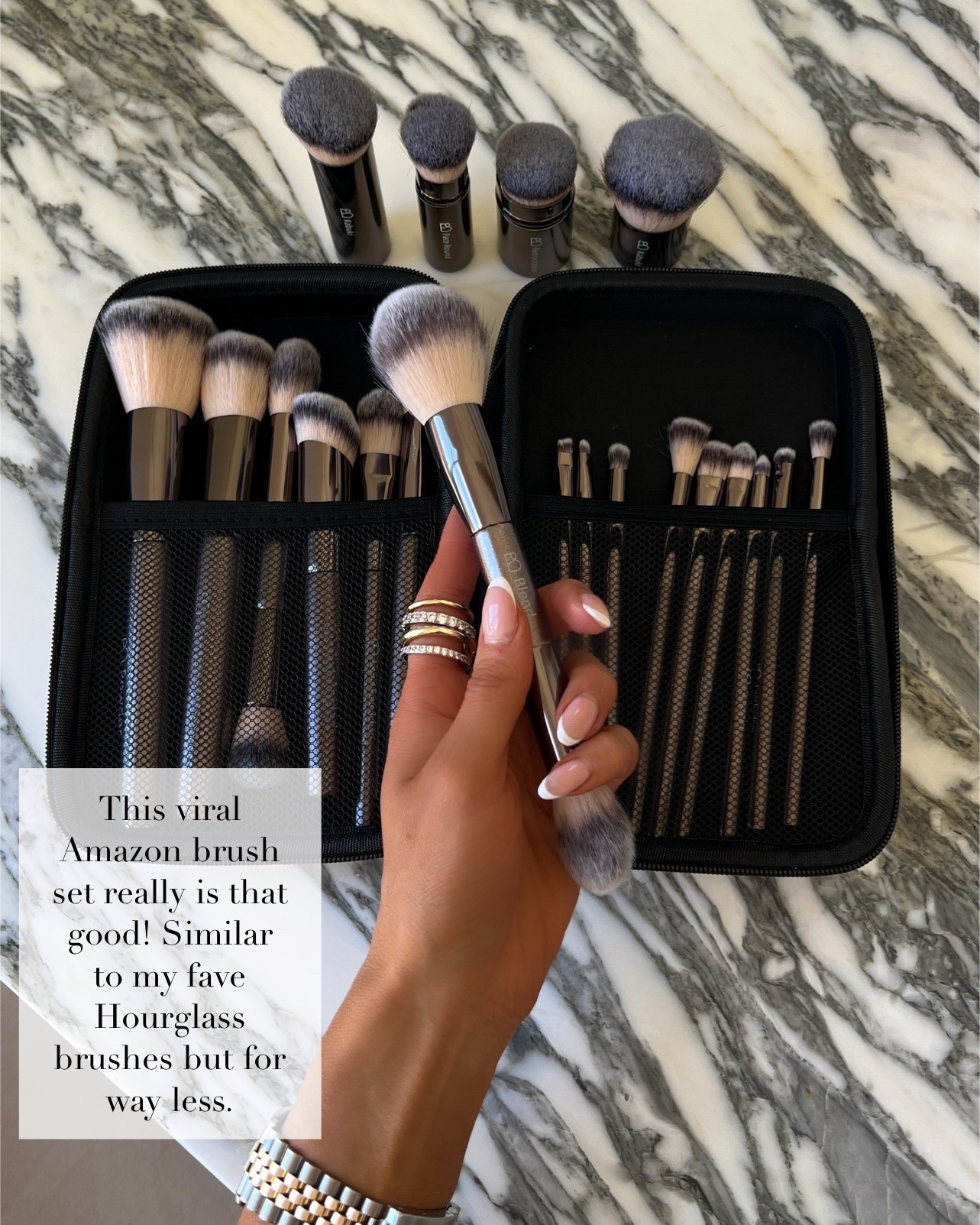 Products I won’t travel without this summer! Amazon makeup brushes under $35 - similar to the hourglass brushes but cost less.

#LTKTravel #LTKBeauty #LTKdayinmylife