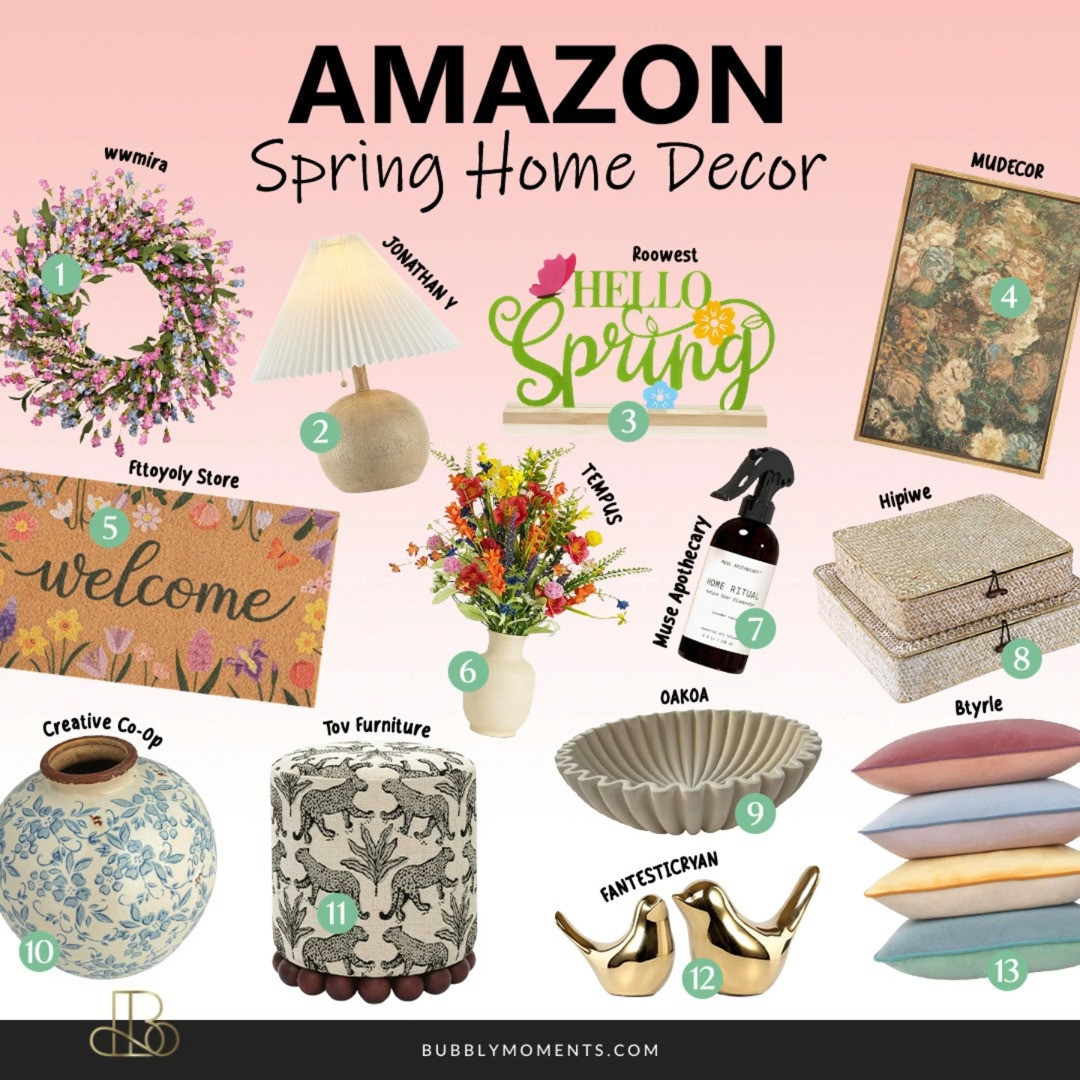 Welcome the new season with simple and beautiful Spring Home Decor that makes your space feel fresh and bright 🌸 These Amazon finds are perfect for adding soft colors, floral touches, and cozy details to your living room, bedroom, or entryway. From cute throw pillows and vases to greenery and table accents, small updates can make a big difference in your home.
Spring is the perfect time to refresh your space and create a light, airy vibe. Whether you love modern, farmhouse, or minimal style, these decor pieces are easy to mix and match with what you already have. Add a few fresh touches, open the windows, and let your home feel warm and inviting for the new season.
Tap to explore these Spring favorites and save this post for your next home refresh 🌿
#LTKHome #LTKSeasonal #SpringDecor #HomeDecor #AmazonFinds #HomeInspo #InteriorInspo #CozyHome #FarmhouseStyle #ModernHome #LivingRoomDecor #BedroomDecor #SeasonalDecor #HomeRefresh #DecorInspo #HouseGoals 

 