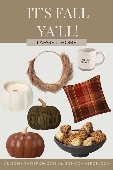 Target Home Fall Decor 🍂
Fall wreath, woven pumpkin, acorn and mushroom fervor filler, “hello pumpkin” mug. 
#targethome #falldecor #decorideas #fallsale #pumpkins 

#LTKfindsunder50 #LTKSeasonal #LTKhome