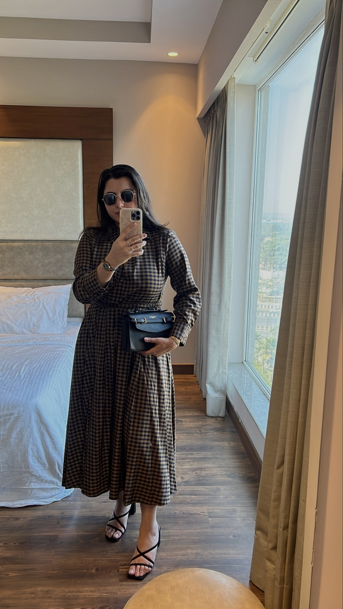 Really into brown checks and maxi dresses lately. Dress is Zara. 

#LTKgrwm #LTKU #LTKootd