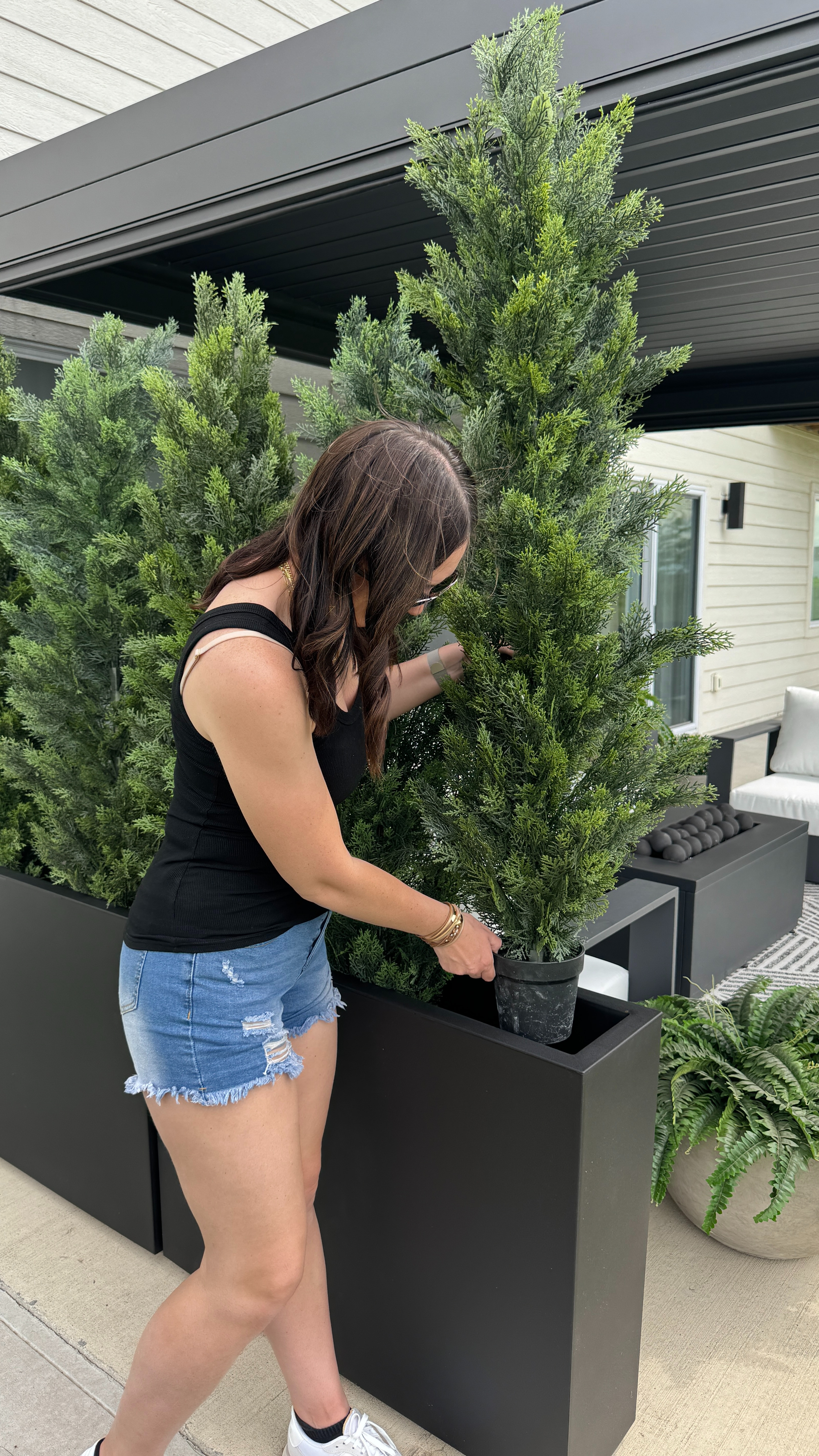 Sale alert ✨🤍 My outdoor cedar trees are on sale and they make the prettiest natural privacy screen. 

 #LTKHome #LTKSaleAlert