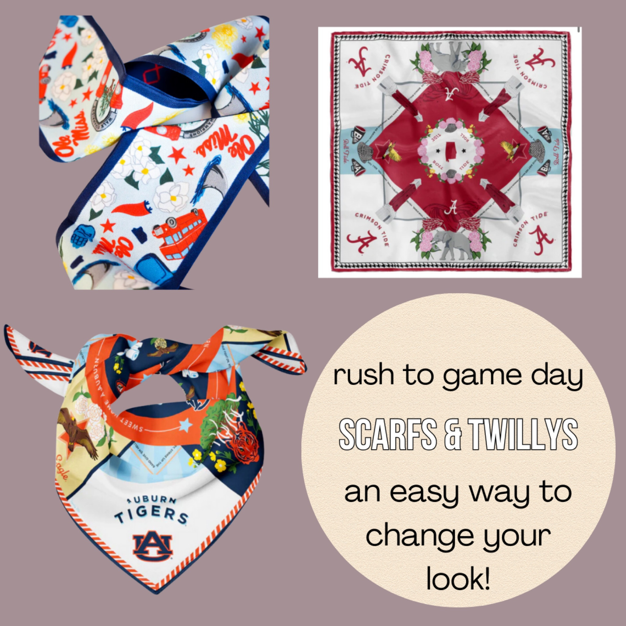COLLEGIATE adorable twillys and game day scarfs! 

Throw one on your bag for Bid Day and a MUST have for gals young or old!

Yes- TONS of other schools 🏫 just follow the links below 👇 

https://rstyle.me/+ONTJux1NbxxrPJdlItpQmw

#LTKStyleTip #LTKSeasonal