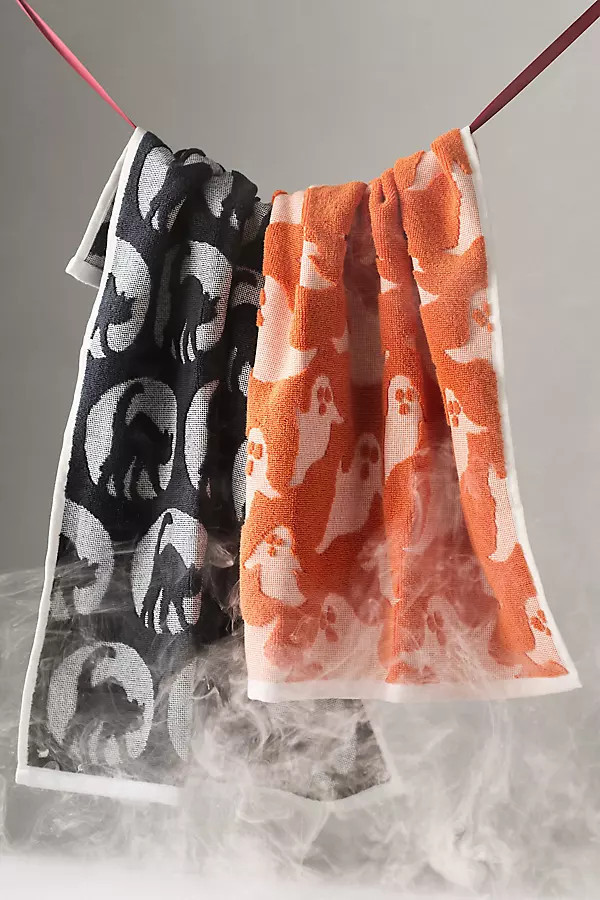 Icon Jacquard Spooky Dish Towels, Set of 2 | Anthropologie (US)