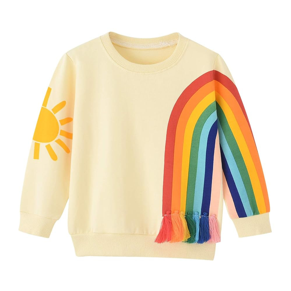 BINIDUCKLING Toddler & Little Girl Crewneck Graphic Sweatshirt 18 Months - Size 6 | Amazon (US)