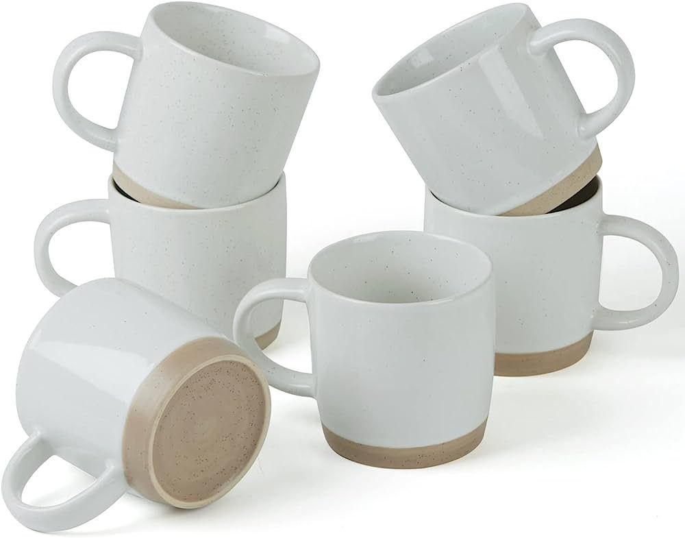 famiware Milkyway Coffee Mugs, 12 oz Coffee Mug Set for 6, Tea Cups with Handle for Coffee, Tea, ... | Amazon (US)