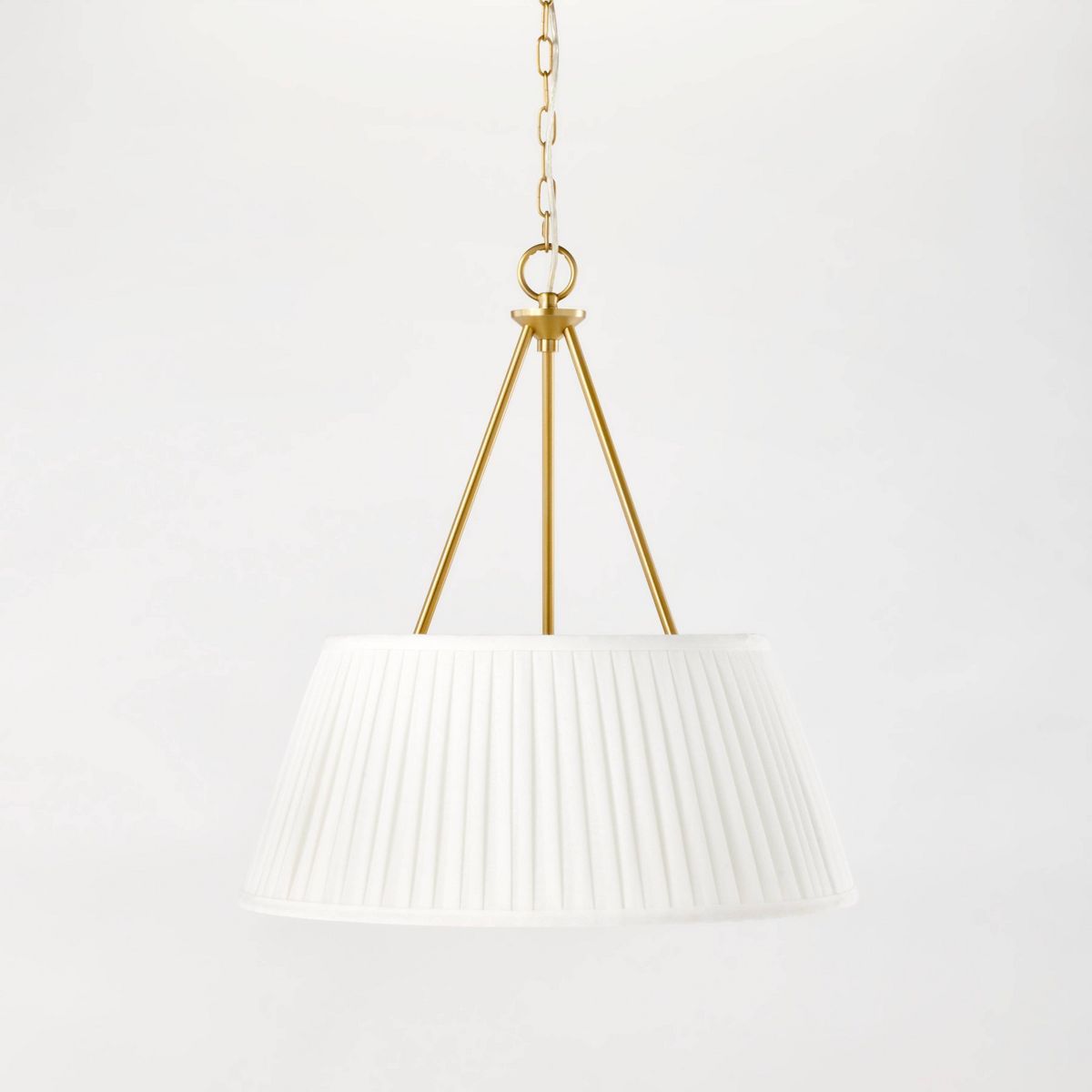 Pendant with Pleated Shade Ceiling Light White - Threshold™ designed with Studio McGee | Target