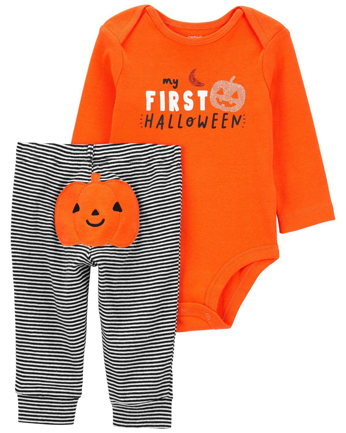 Orange/Black Baby 2-Piece My First Halloween Outfit | carters.com | Carter's