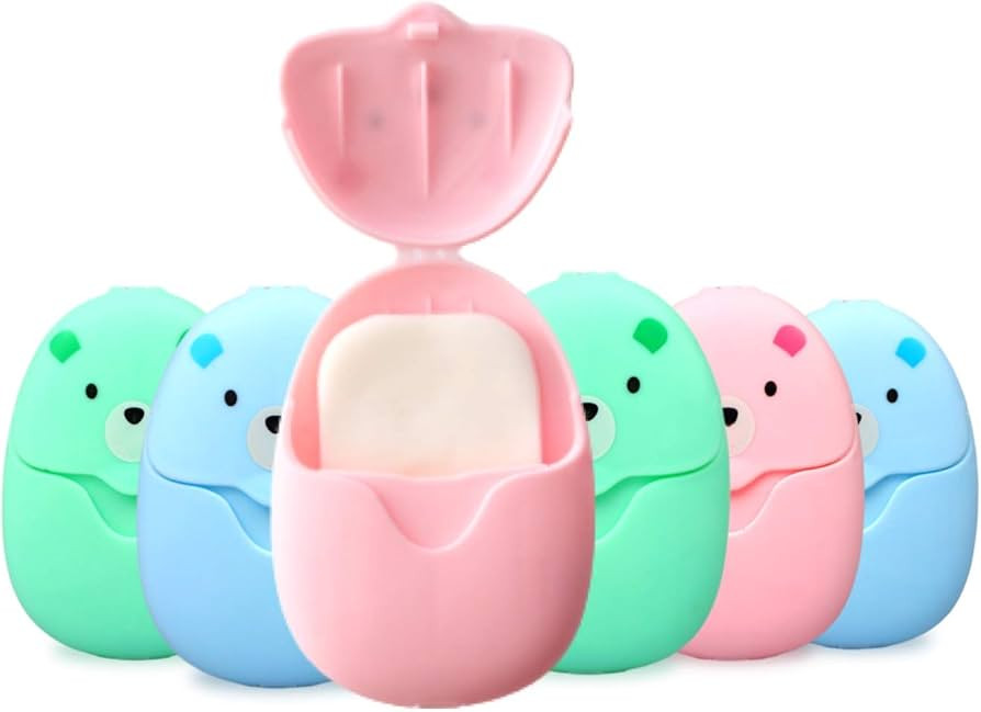 BAIKAFU 6 Boxes (300 Sheets) Mini Portable Disposable Travel Paper Soap Sheets Foaming Hand Washi... | Amazon (US)