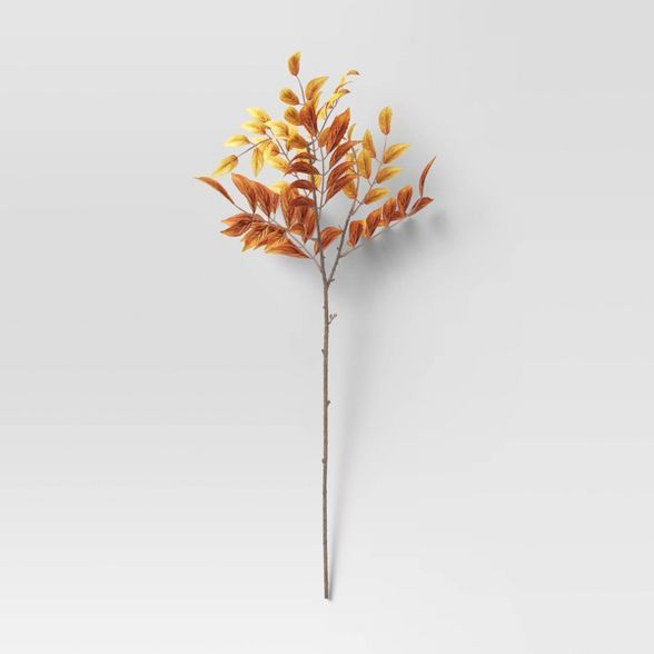 28" Artificial Nandina Fall Stem Light Brown - Threshold™ | Target