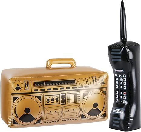Inflatable Mobile Phone and Radio Boombox - 80s 90s Party Decorations Supplies Cosplay Props - Ra... | Amazon (US)