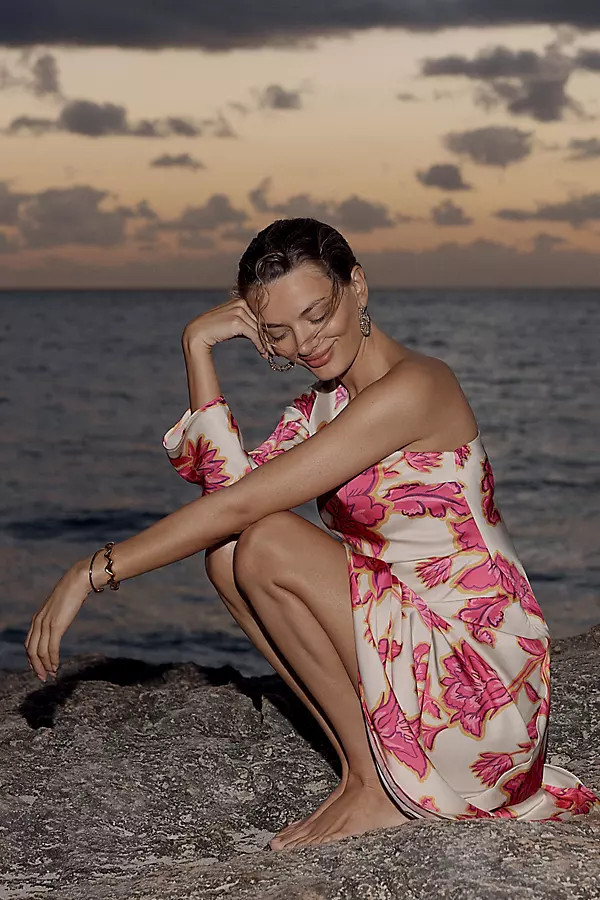 KIVARI Rhia One-Sleeve Maxi Dress | Anthropologie (US)