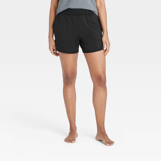 Women's Mid-Rise Knit Shorts 5" - All in Motion™ | Target