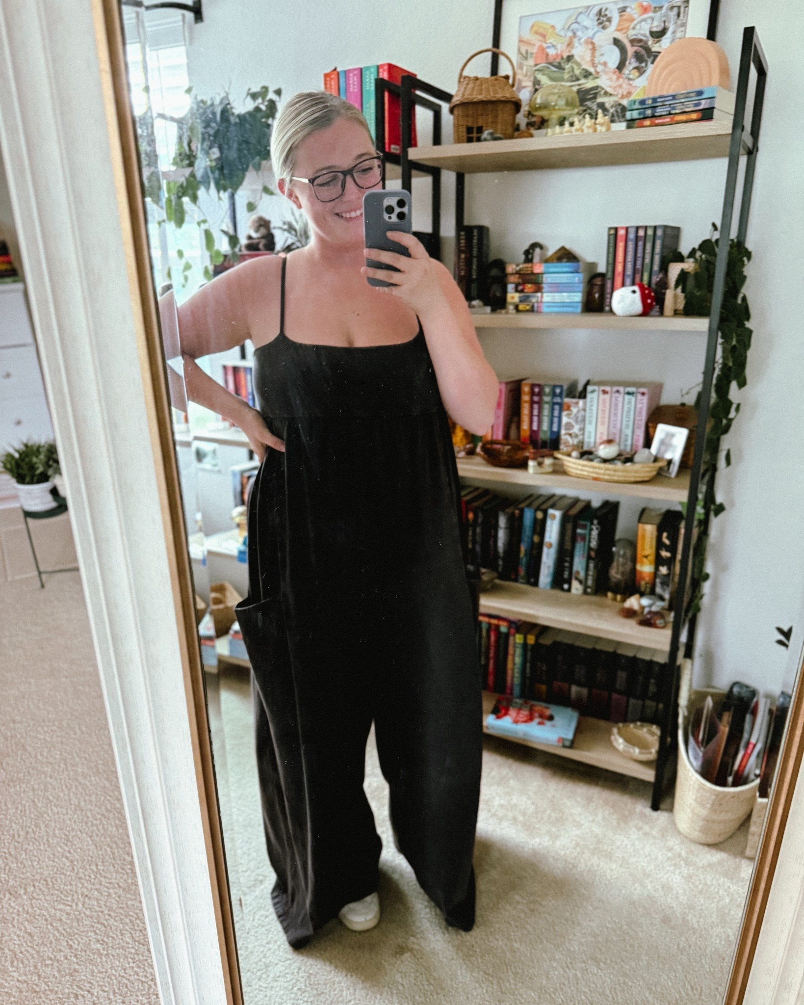 Hot Shot Strappy Onesie in black! I am wearing an XL! 

#LTKMidsize #LTKFindsUnder100 #LTKdayinmylife