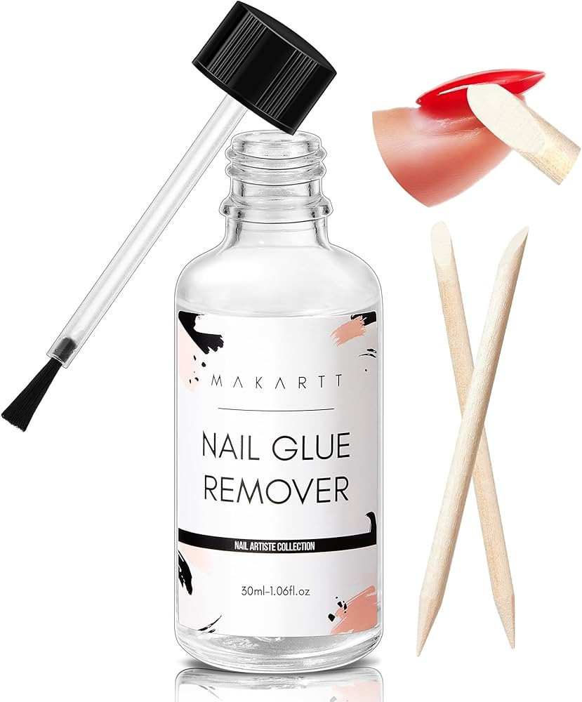 Makartt Nail Glue Remover for Press on Nails - 30ML Press On Nail Remover Easy Removal Debonder f... | Amazon (US)