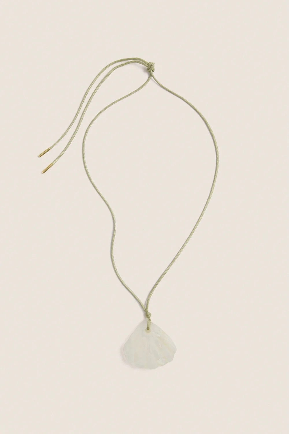 Yellow Semi Precious Crystal Shell Amelie Necklace | Tuckernuck (US)