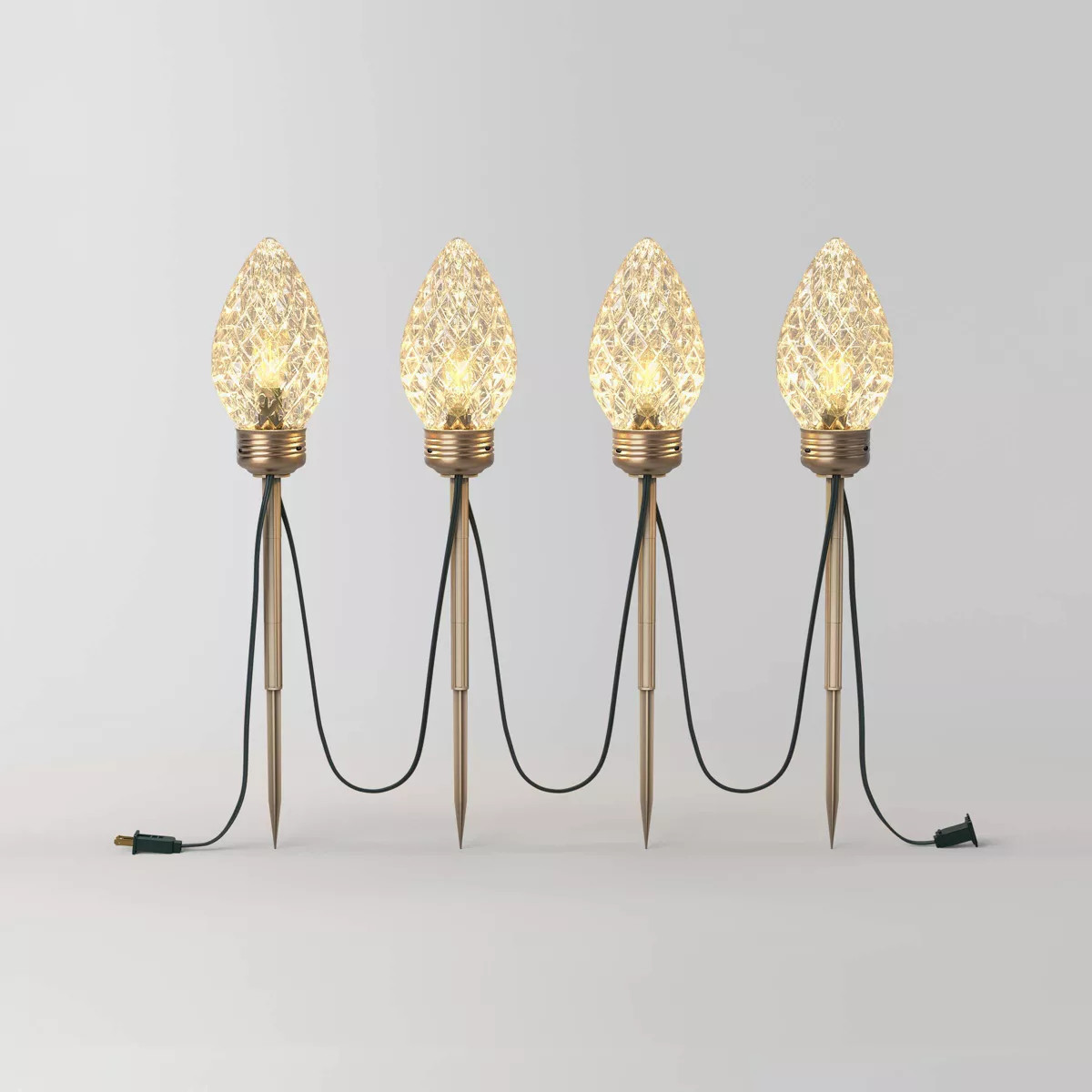 4pc LED Big Bulb Christmas Novelty Pathway - Wondershop™ | Target