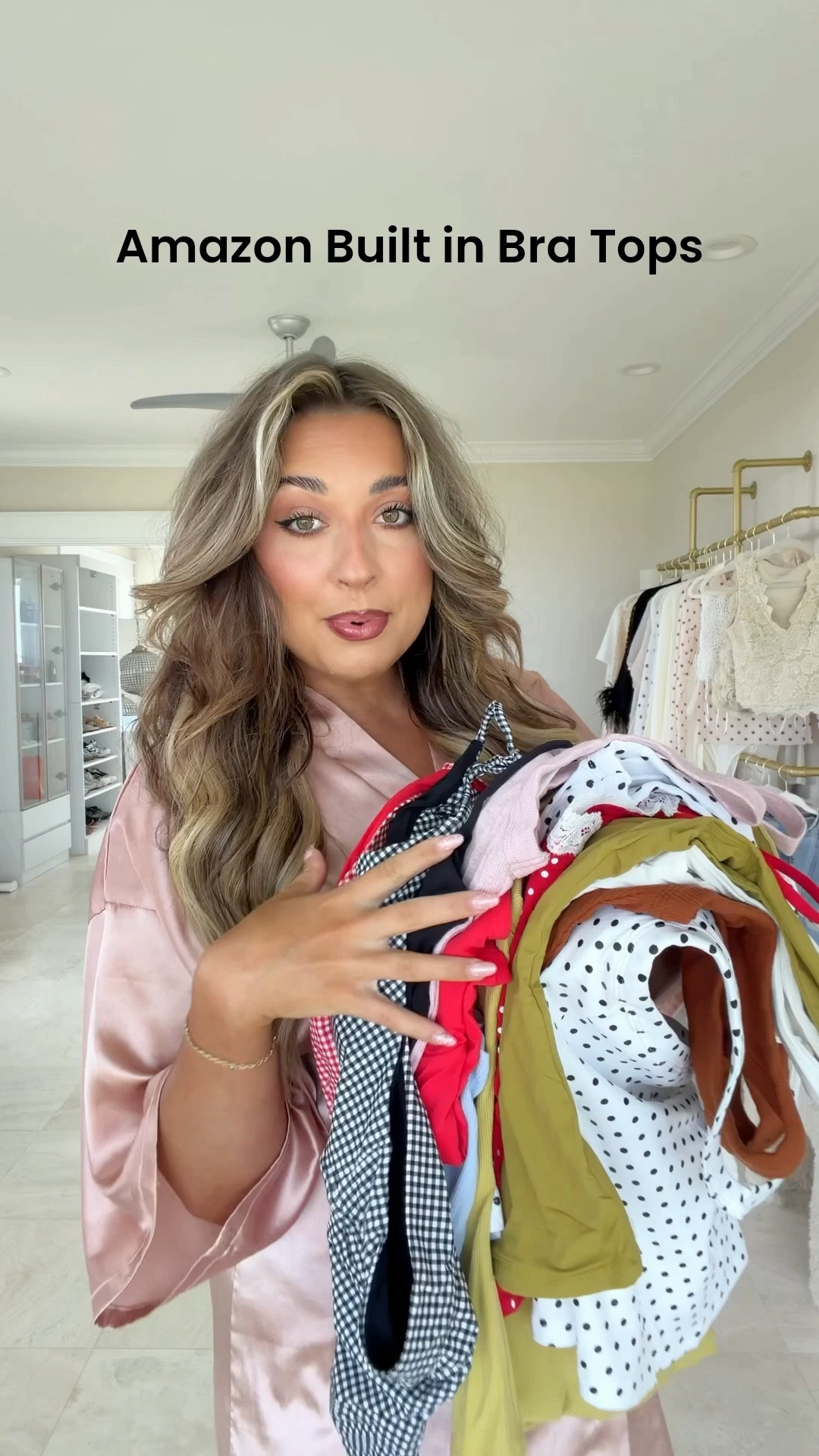 Amazon built in bra tops for under $18! These comes in a ton of different colors and styles. I’m wearing a medium in everything!

#LTKootd #LTKMidsize #LTKSaleAlert