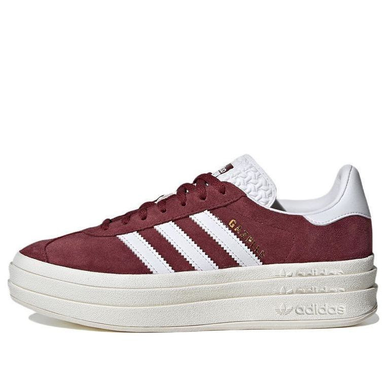 (WMNS) adidas Gazelle Bold 'Shadow Red White' HQ6892 | KICKS CREW