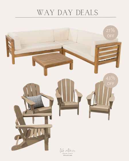 Way Day Deals 
5 person outdoor seating group / Adirondack chair set of 4 

#LTKsalealert #LTKhome