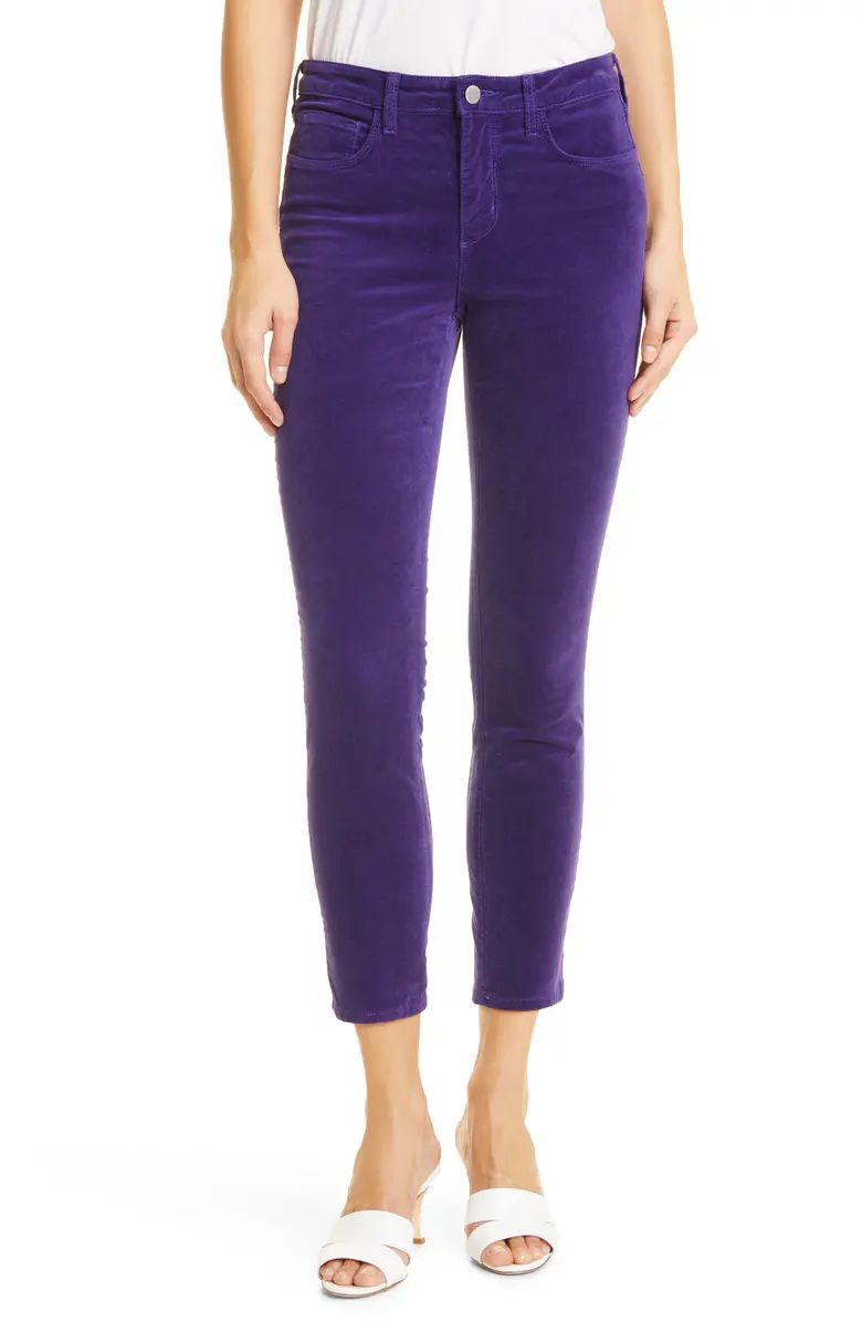 Margot Velvet Crop Skinny Jeans | Nordstrom