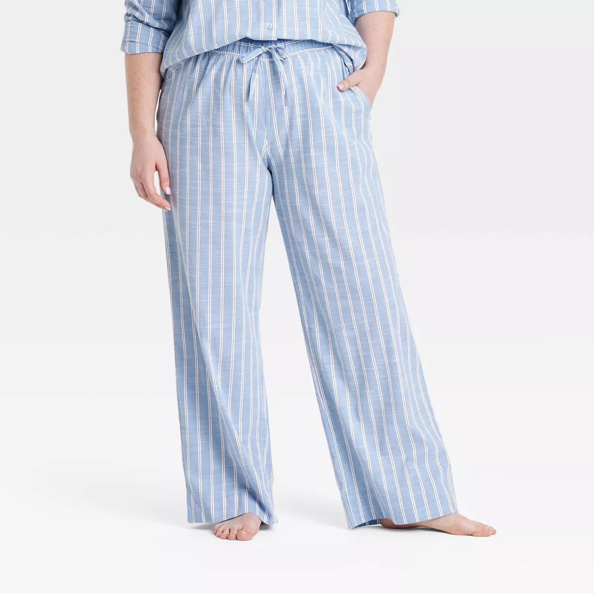 Women's Striped Cotton Blend Pajama Pants - Auden™ | Target